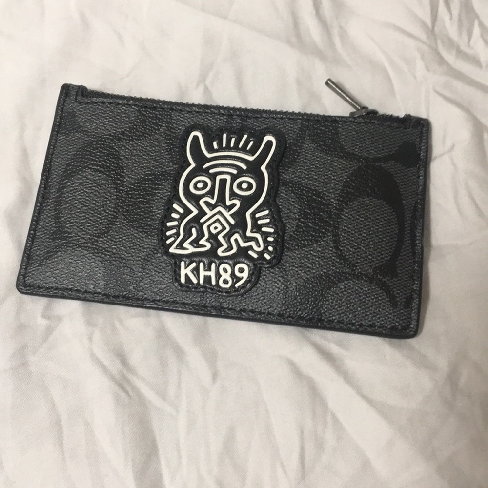 NEW Coach x Keith Haring Zip Card Case